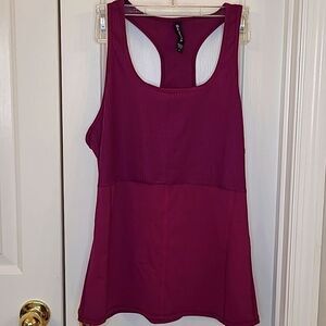 Athleta Magenta Racerback Tank Top Size Large